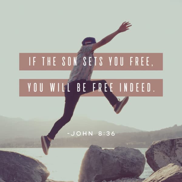 If the Son sets you free, you will be free indeed. - John 8:36