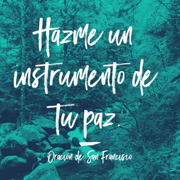 Hazme un instrumento de tu paz. - Oración de San Francisco