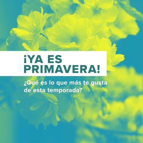 ¡Ya es Primavera! ¿Qué es lo que más te gusta de esta temporada?