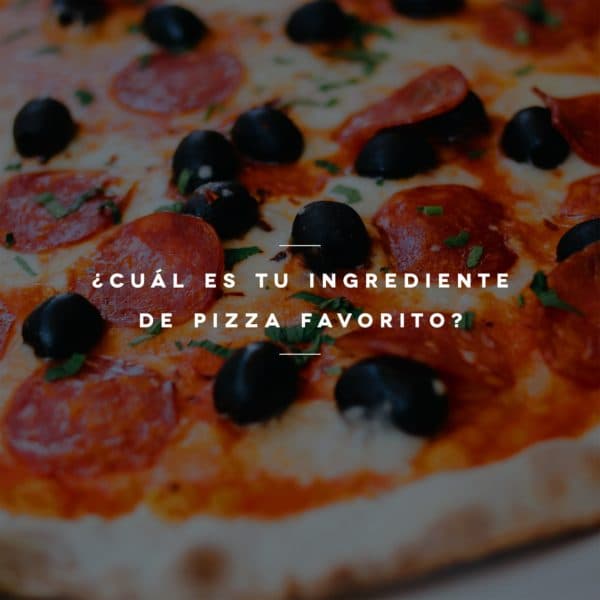 ¿Cuál es tu ingrediente de pizza favorito?