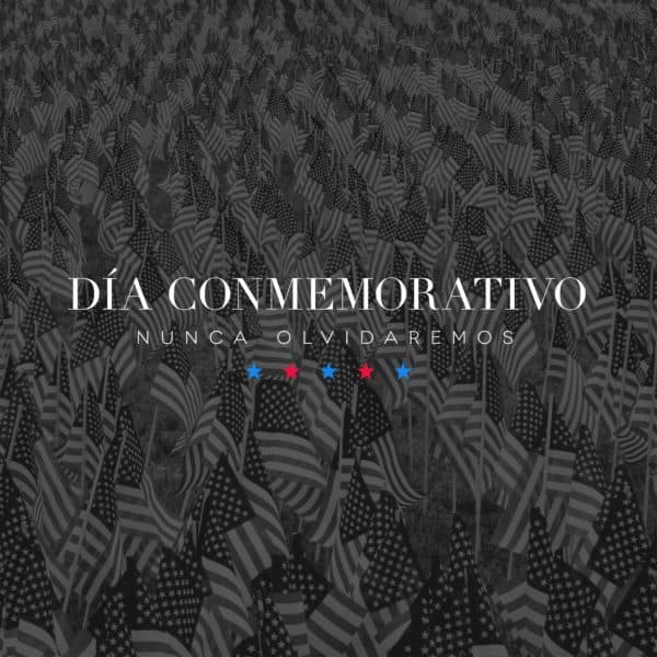 Día Conmemorativo, nunca olvidaremos.