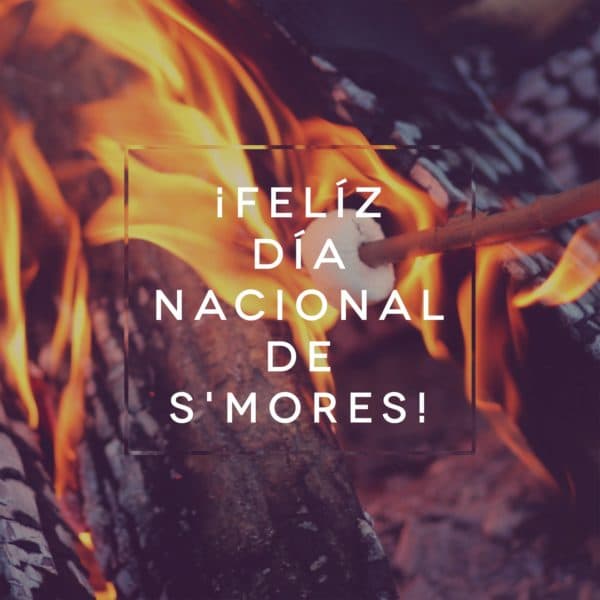 ¡Felíz día Nacional de S'mores!