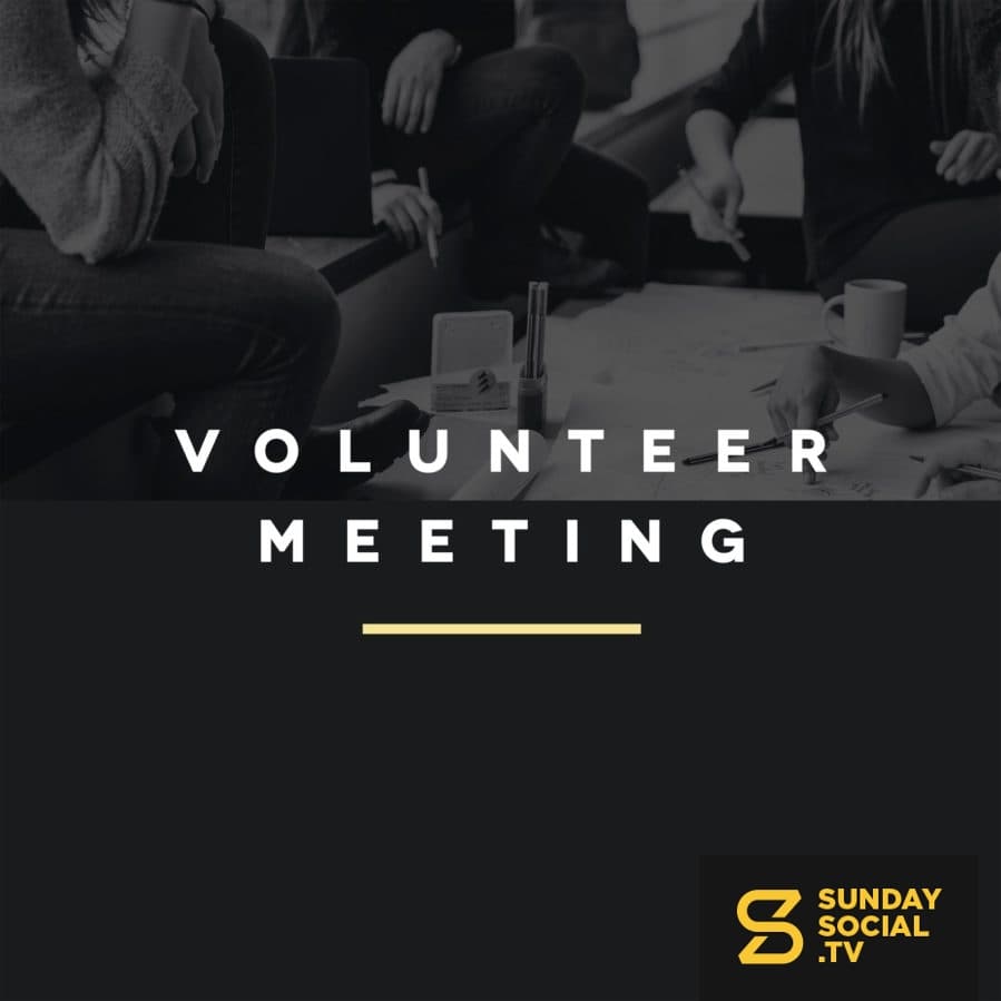 Volunteer Meeting