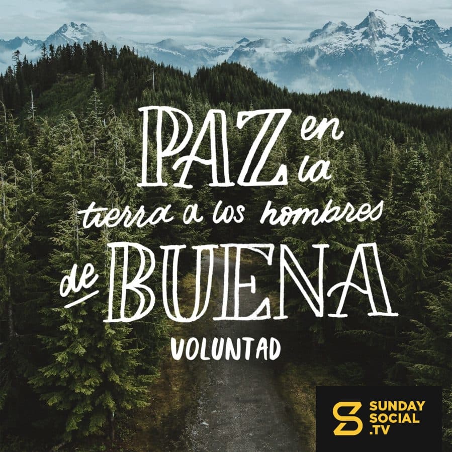 Paz en la tierra a los hombres de buena voluntad