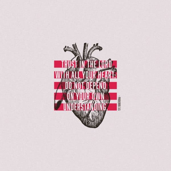 Trust in the Lord with all your heart; do not depend on your own understanding. - Proverbs 3:5