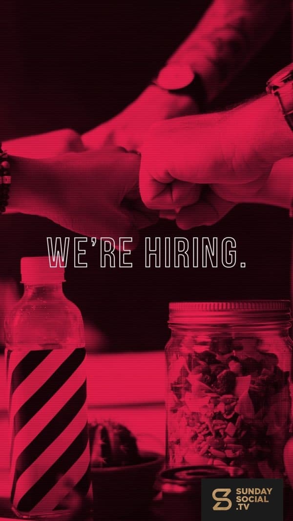 We’re hiring.