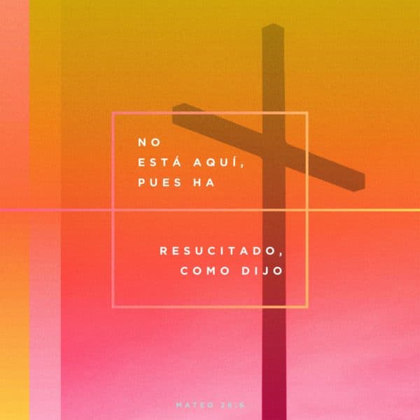 No está aquí, pues ha resucitado, como dijo. - Mateo 28:6