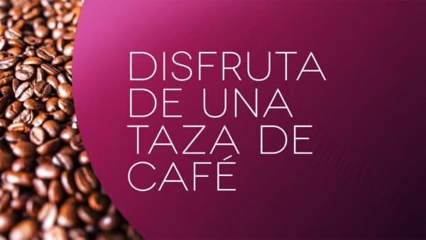 Disfruta de una taza de café