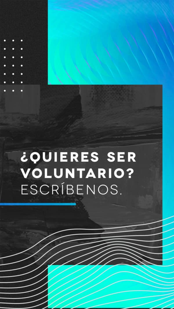 ¿Quieres ser voluntario? Escríbenos.
