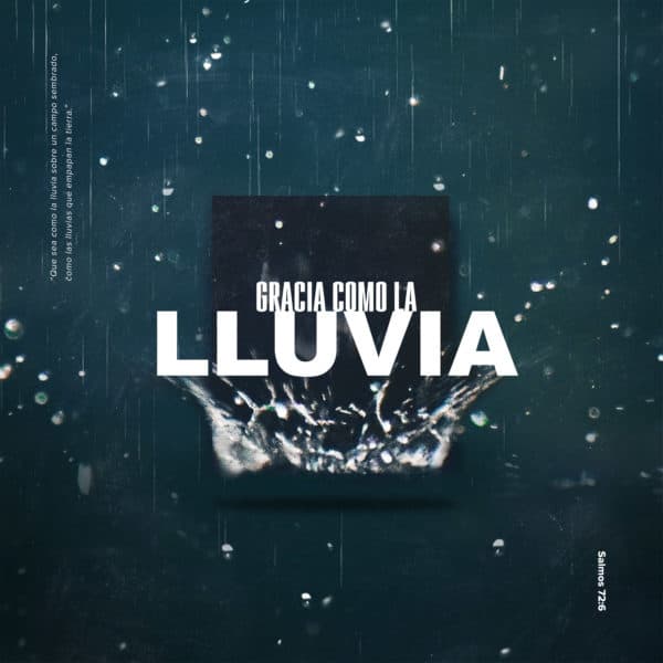 Gracia como la lluvia. “Que sea como la lluvia sobre un campo sembrado, como las lluvias que empapan la tierra.” - Salmos 72:6