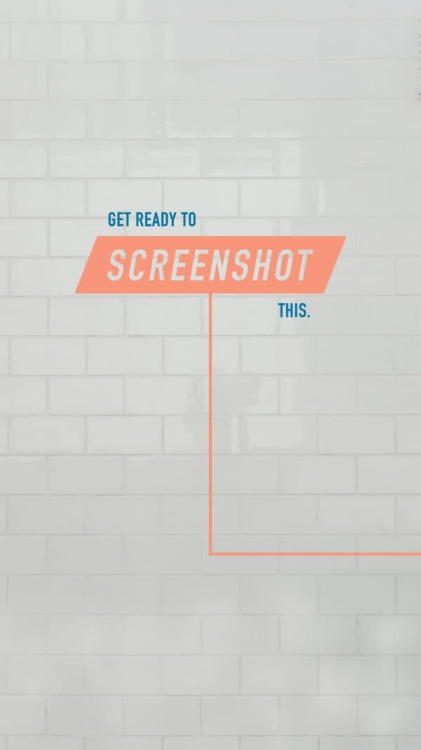 Get ready to screenshot this.