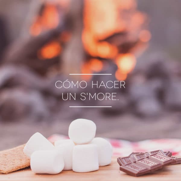 Cómo hacer un S'more.