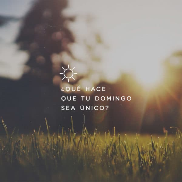 ¿Qué hace que tu domingo sea único?