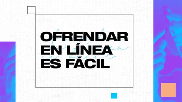Ofrendar en línea es fácil