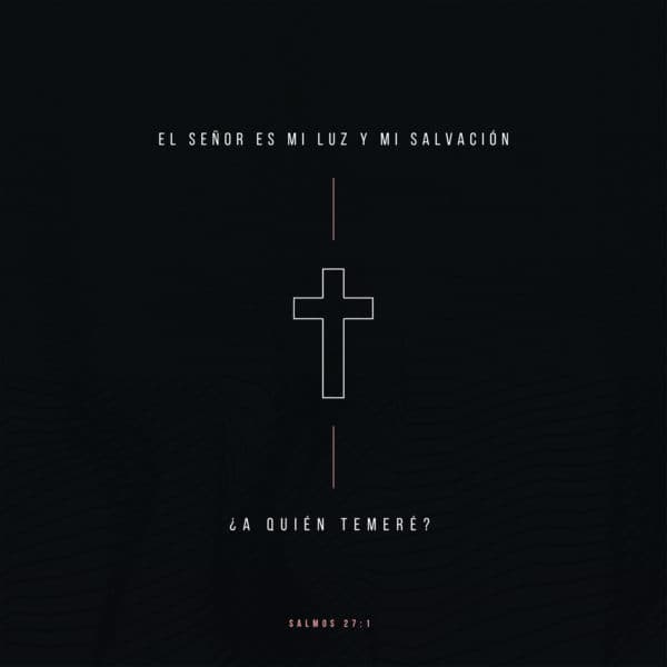 El Señor es mi luz y mi salvación; ¿a quién temeré? - Salmos 27:1