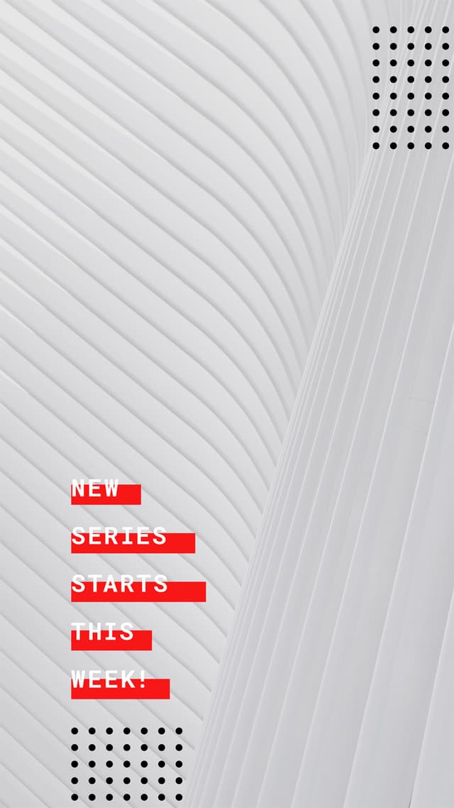New series starts this week!