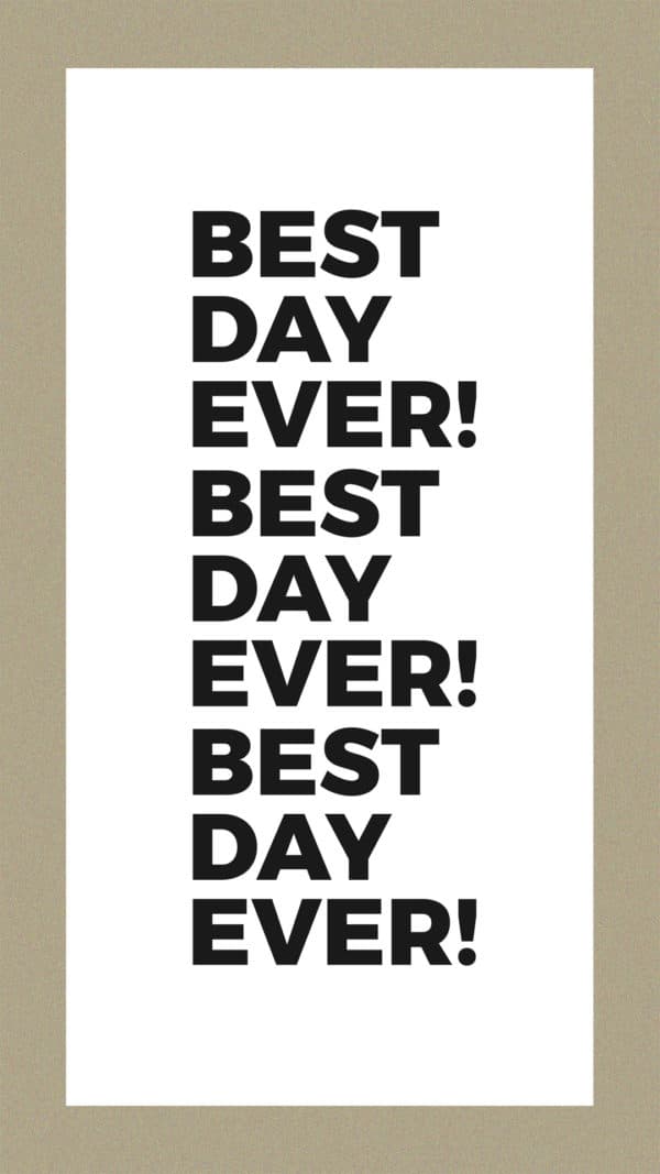 Best day ever!