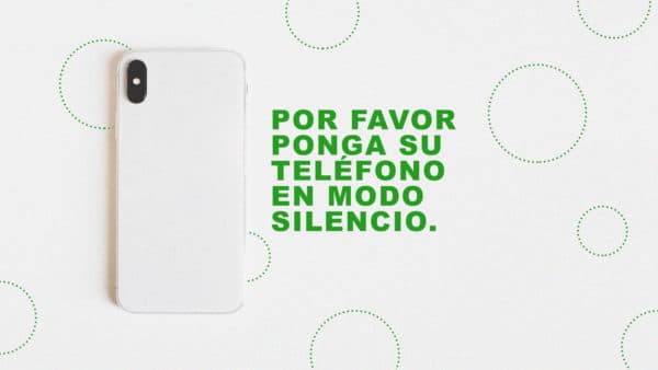 Por favor ponga su teléfono en modo silencio