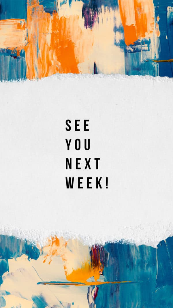 See you next week!