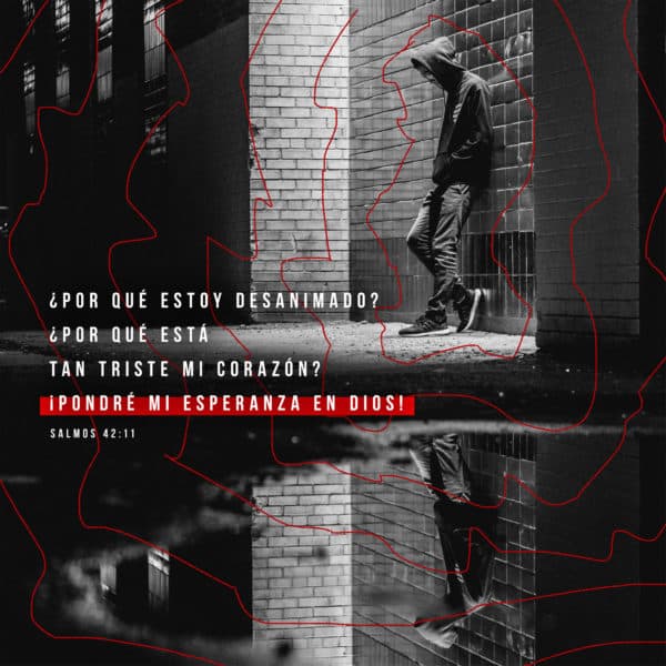 ¿Por qué estoy desanimado? ¿Por qué está tan triste mi corazón? ¡Pondré mi esperanza en Dios! - Salmos 42:11