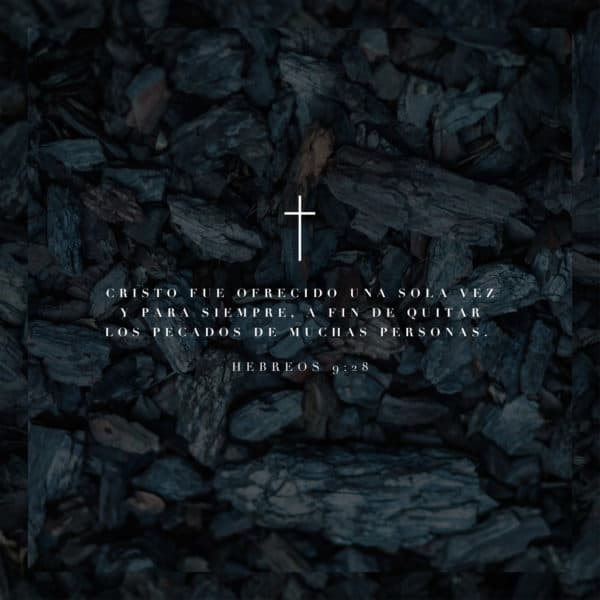 Cristo fue ofrecido una sola vez y para siempre, a fin de quitar los pecados de muchas personas. - Hebereos 9:28