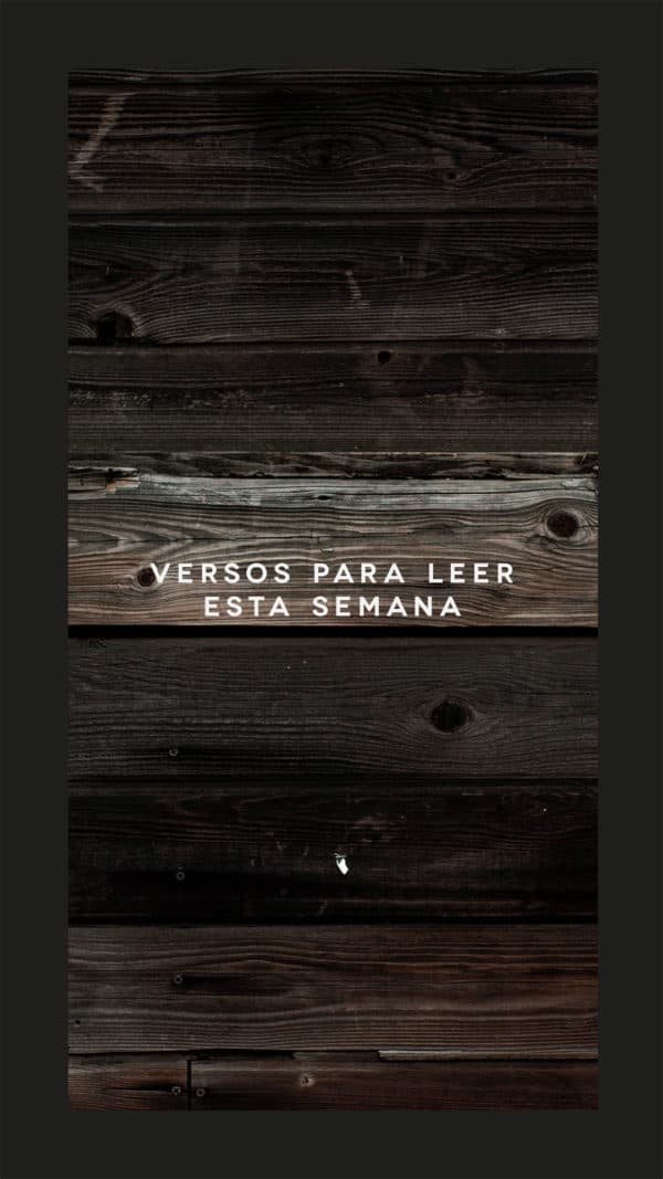 Versos para leer esta semana