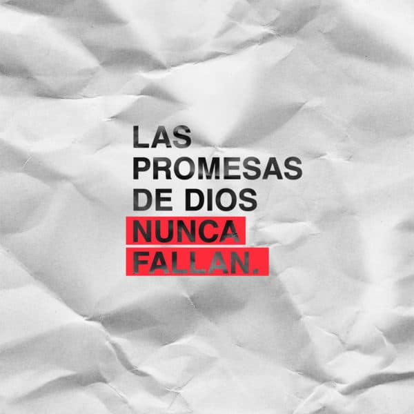Las promesas de Dios nunca fallan.