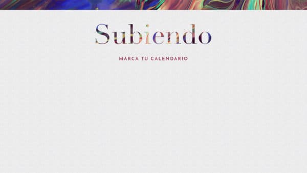 Subiendo. Marca tu calendario.