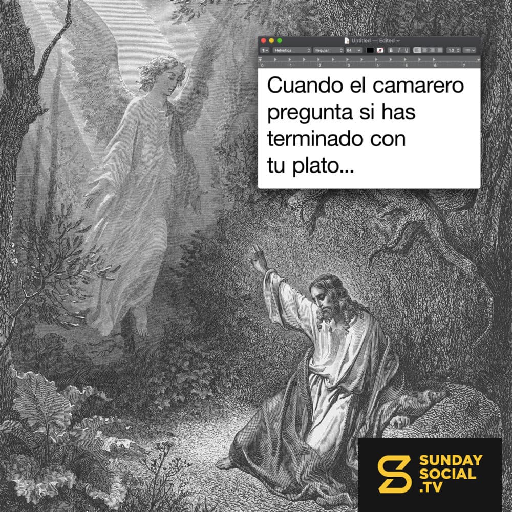 Cuando el camarero pregunta si has terminado con tu plato...