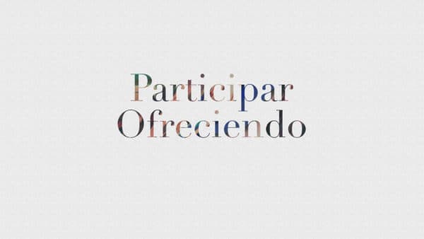 Participar ofreciendo.