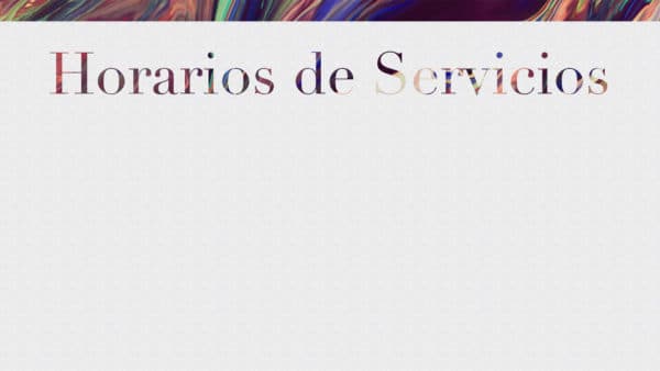 Horarios de Servicios