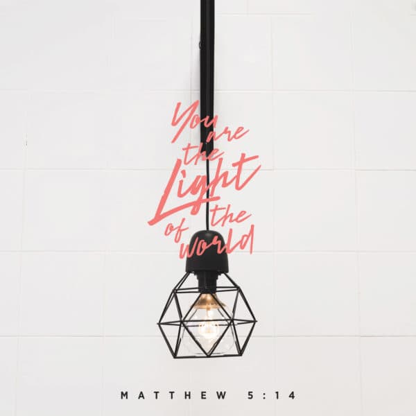 You are the light of the world. - Matthew 5:14