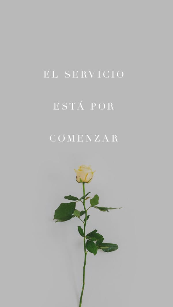 El servicio está por comenzar