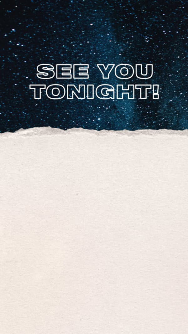 See you tonight!