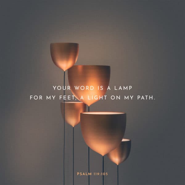 Your word is a lamp for my feet, a light on my path. - Psalm 119:105