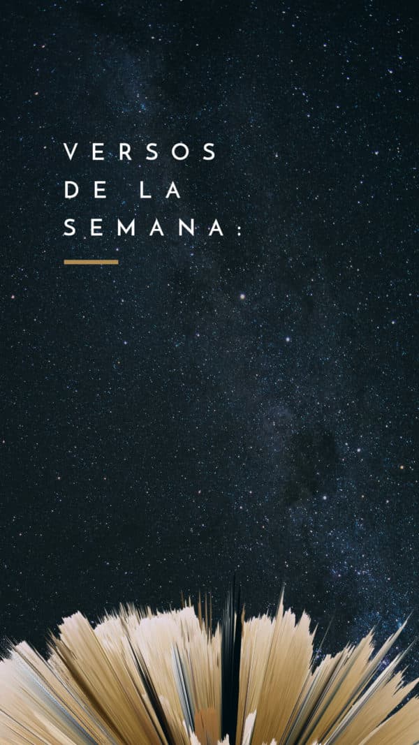 Versos de la semana: