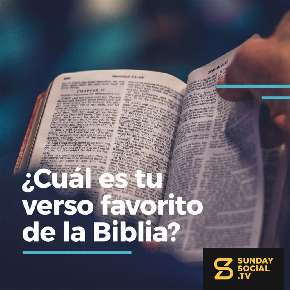 ¿Cuál es tu verso favorito de la Biblia?