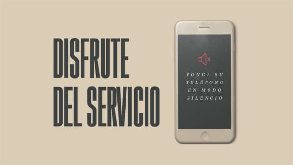 Disfrute del servicio. Ponga su teléfono en modo silencio.