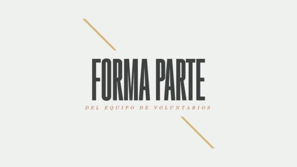 Forma parte del equipo de voluntarios.