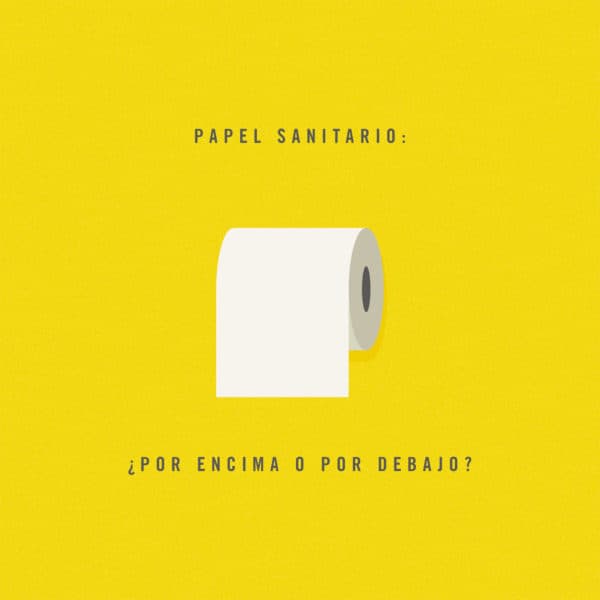 Papel sanitario: ¿Por encima o por debajo?