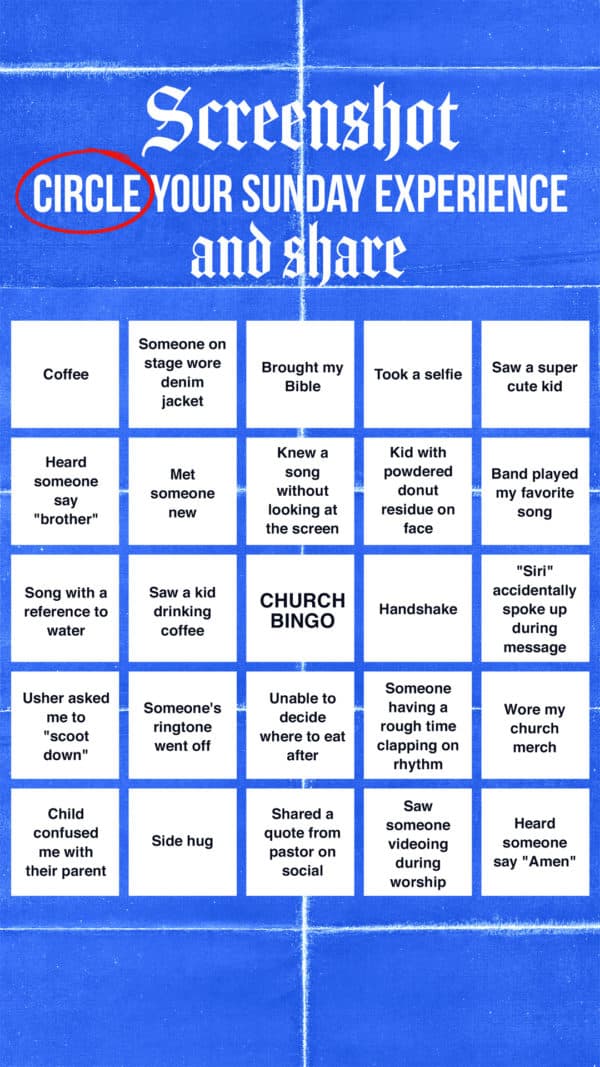 Screenshot, circle your Sunday experience, and share