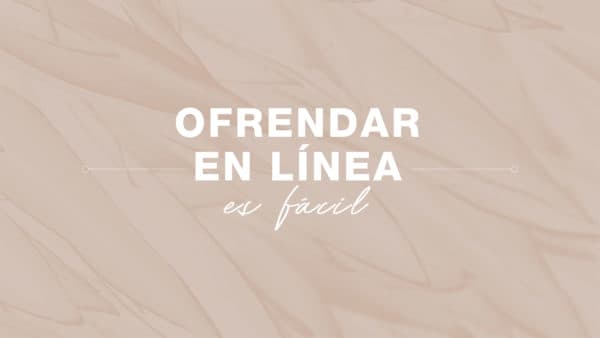 Ofrendar en línea es fácil