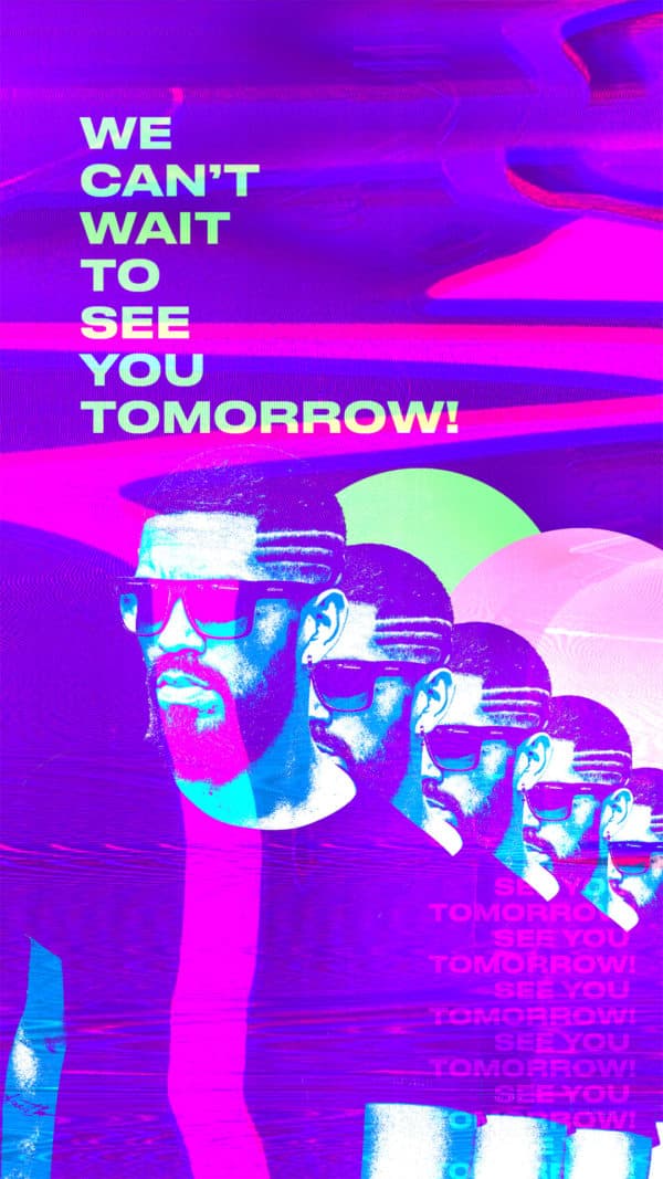 We can't wait to see you tomorrow!