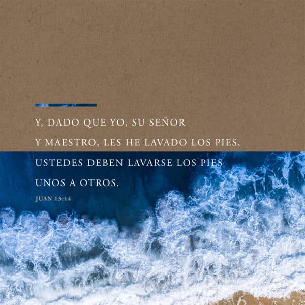 Y, dado que yo, Su Señor y Maestro, les he lavado los pies, ustedes deben lavarse los pies unos a otros.  - Juan 13:14