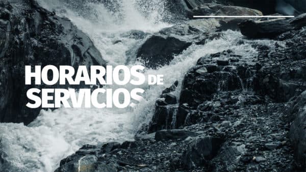 Horarios de servicios.