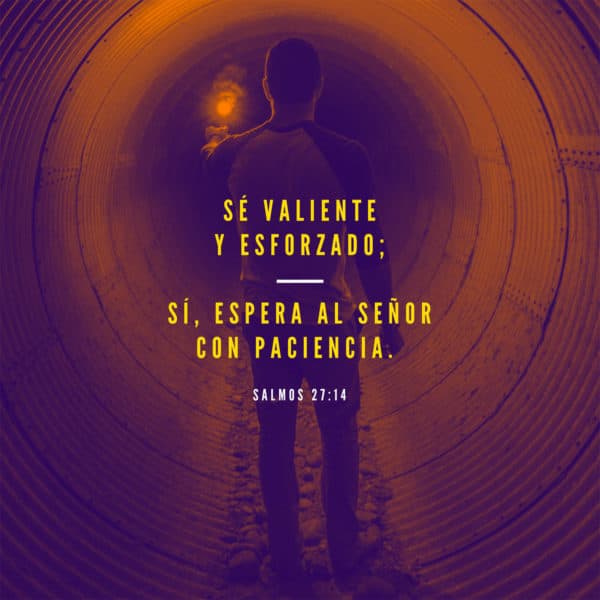 Sé valiente y esforzado; sí, espera al Señor con paciencia. - Salmos 27:14