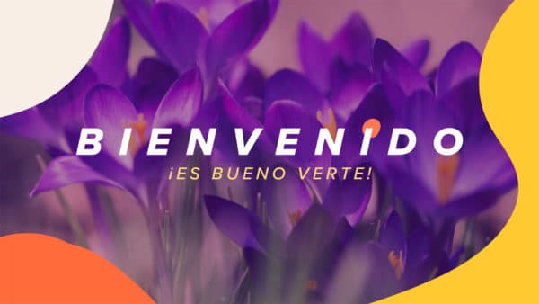Bienvenido. ¡Es bueno verte!