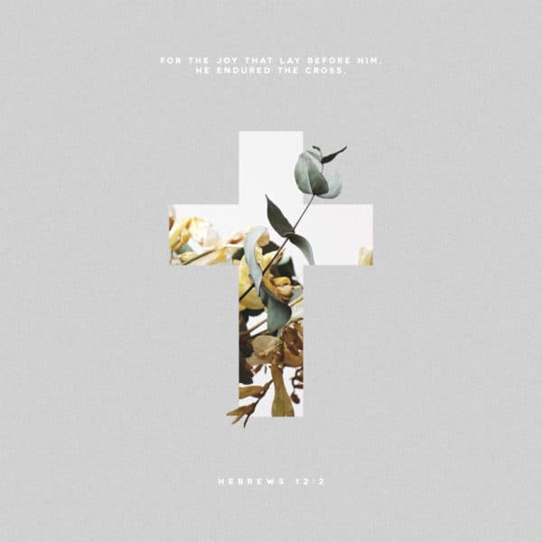 For the joy that lay before him, he endured the cross. - Hebrews 12:2