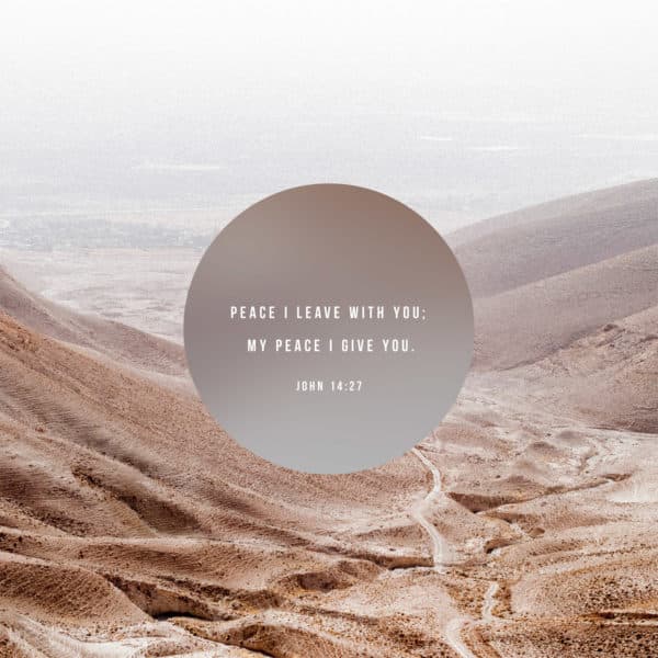 Peace I leave with you; my peace I give you. - John 14:27