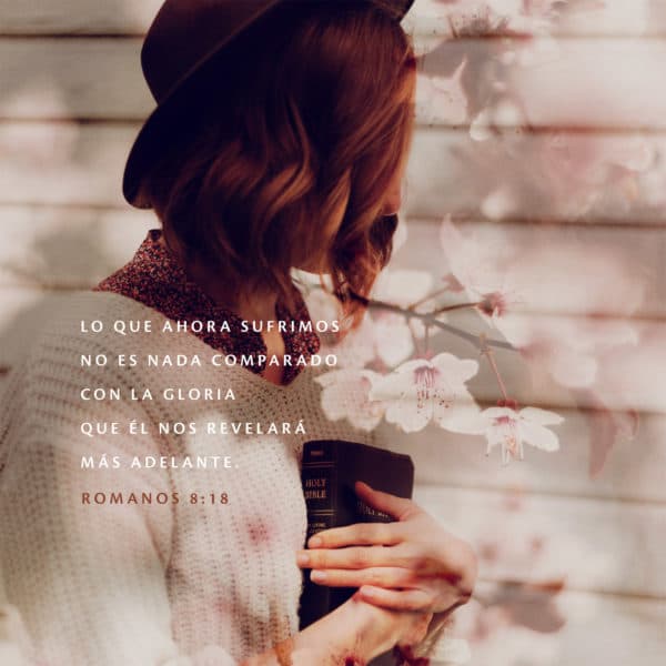 Lo que ahora sufrimos no es nada comparado con la gloria que Él nos revelará más adelante. '  - Romanos 8:18